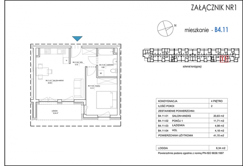 Apartament nr. B4.11